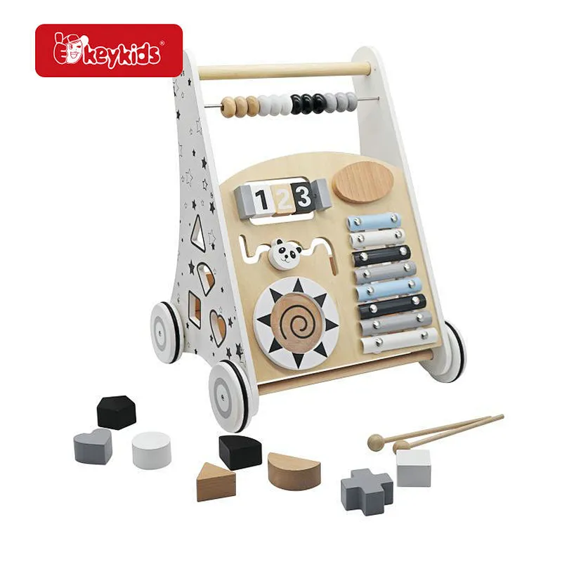 2023 New Arrive Educational Wooden Activity Walker Toys For Babies W08J001J